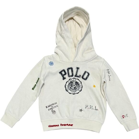 Polo Ralph Lauren Doodle Pullover Hoodie Sweater - Picture 1 of 3